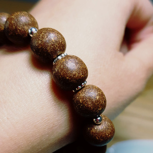 木樨桂花香珠手串 沉香檀香佩戴手串古法手工香 香频尘芳