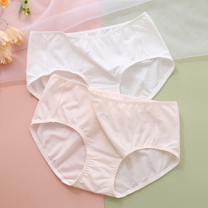 简约学院风中腰少女学生内裤短裤纯棉裆部初中高中女生内衣三角裤