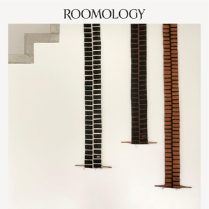 Roomology非洲马里手工泥染布条图腾装饰挂布墙饰装饰画客厅几何