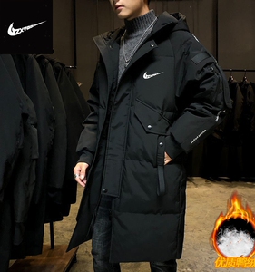 耐克顿羽绒服男士冬季白鸭绒加厚中长款韩版外套连帽潮流男装上衣