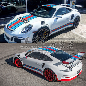 保时捷martin马天尼赛车拉花taycan 718 boxster t cayman装饰贴