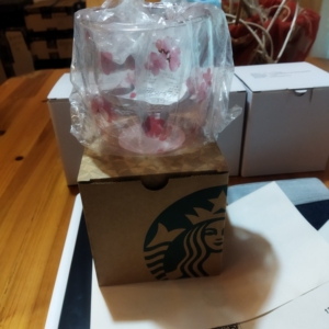 星巴克樱花猫尾杯(圣诞节礼物)