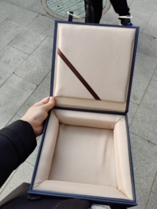 圆盘观赏盘子收纳盒包装盒水洗铜镜包装盒扁盒子空盒