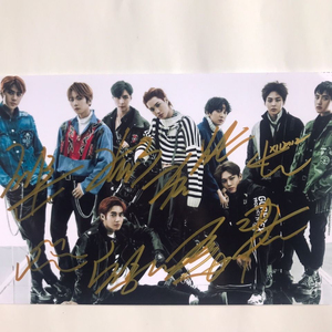 exo签名照 (保真)exo集体签名照 边伯贤朴灿烈吴世勋等