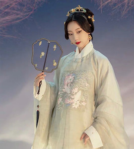 道定汉服 静客 真丝绡暗纹明制圆领短袄