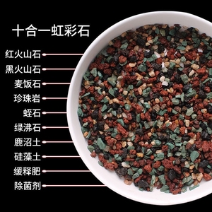 【5斤包邮】铺面石虹彩石颗粒土营养土花卉植物通用十合一虹彩石