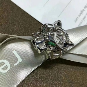 豹头戒指男卡地亚