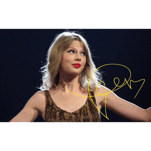 002人付款淘宝泰勒斯威夫特 taylor swift 霉霉亲笔签名照,带证xy