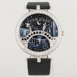 19年98新梵克雅宝vca诗意复杂功能情人桥手动机械女表vcarn9vi00