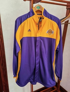 正品阿迪达斯adidas nba湖人投篮热身出场服套装