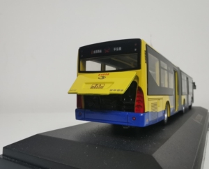 00逸品殿堂淘宝#1:64模型# 北京bk6182铰接公交车 京华绿波浪0人