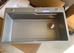 亏本处理几十套正品九牧jomoo水槽纳米银色手工盆大单槽水池