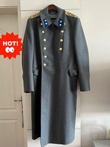 古着灰色羊毛呢子苏联军装大衣