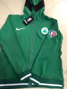 nba75周年版凯尔特人队长袖 训练服 热身服 刺绣版