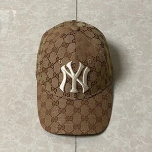 现货古驰gucci联名mlb的合作款鸭舌帽 ,棒球帽,帽子阳