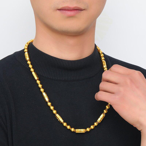 金项链男999千足金男士