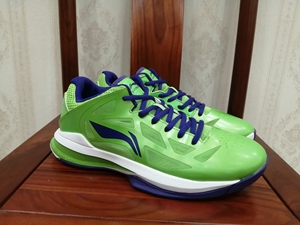 (粉丝特惠)李宁篮球鞋音速2 低帮low 43.5码  绿魔