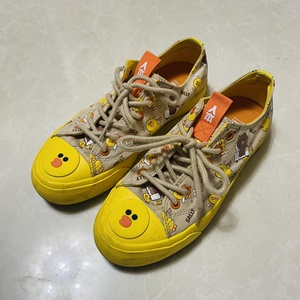 【可交换】人本联名小黄鸭帆布鞋38