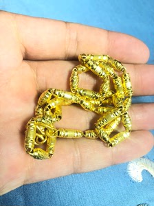 梦金园项链 万足金999.9 钢印清晰  19.08克 成色
