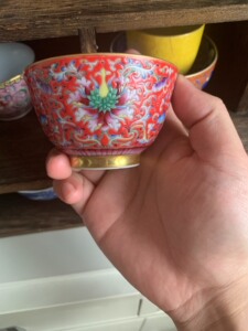 000人付款淘宝全新 景德镇小观窑原矿手绘青花万花葫芦杯主人杯茶杯