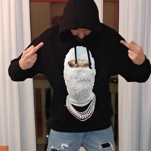 ih nom uh nit怪奇物语蒙面人卫衣男连帽潮宽松秋季