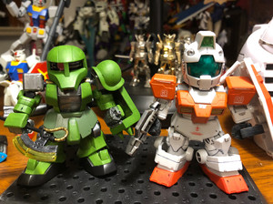 万代sdcs吉姆 扎古1 廉价代工 hg rg高达改sd代