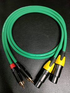 德国sommer苏默音频线rca转xlr卡农平衡线av莲花头