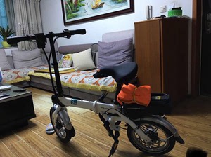 阿米尼折叠电动自行车锂电