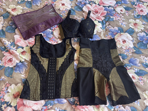 ds美体塑身塑型内衣三件套,美容院入,文胸70b,背夹64m