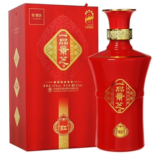 景芝酒一品景芝红52度 500mlx6瓶 国标芝麻香型高度白