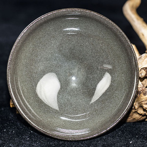 柴烧【灰贝盏】杨华华 建阳建盏主人杯 口径9.3 o6