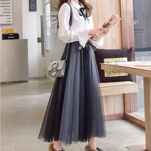 裙子蛋糕裙女生半身裙纱裙韩版女生半身长裙春夏女生半身碎花裙女生