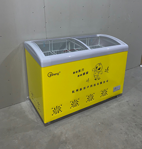 特价全新容声sr/sf-278圆弧玻璃门冷饮柜雪糕柜卧式冰柜