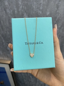 tiffany 三颗钻 爱心项链 不议价 99新 公价150