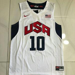 nike 球衣 全刺密绣科比美国国家队球衣10号梦之队白色篮
