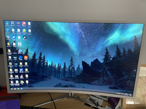 惠科hkc32寸曲面屏显示器显示屏