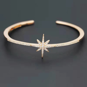 apm六芒星手镯玫瑰金全钻小号