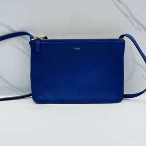 celine 96新 瑟琳trio三层拉链女士单肩斜挎风琴包