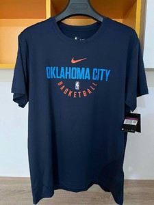 全新nba雷霆队训练出场服球衣t恤短袖,速干弹力聚酯纤维面料_阿里巴巴