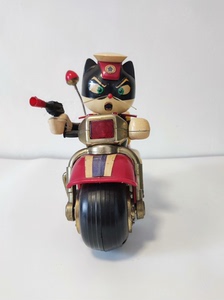 老黑猫警长摩托车 老玩具 怀旧收藏
