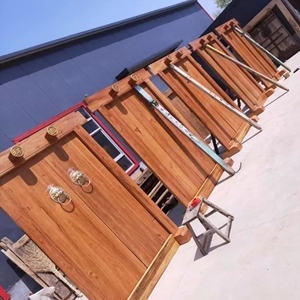 实木大门原木乡村