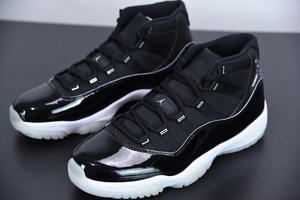 正品乔丹 aj11 黑银  大魔王二代高帮休闲鞋男鞋 40