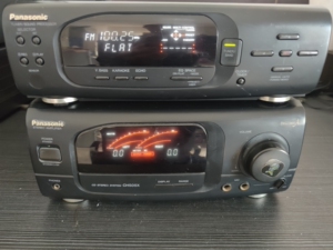 松下ch505x组合音响,功放收音原装无修,显示雪亮.字迹清