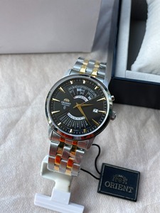 orient 东方双狮 多年日历间金款全自动机械表seu0a