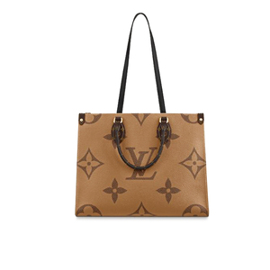 [99新]lv路易威登onthego 中号手袋 女士老花帆布m45321