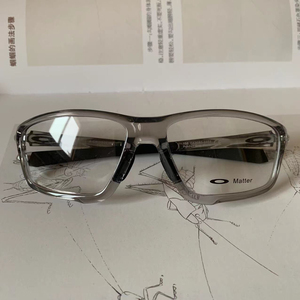 oakley欧克利8080透明灰大框运动防风超轻眼镜