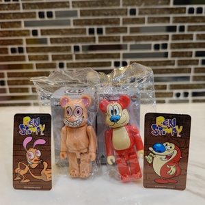 bearbrick 34代 莱恩 史丁皮 一对