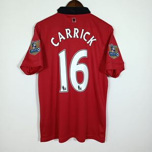 1314曼联主场红色球衣16号卡里克,植绒印号