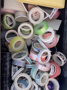 之前特别喜欢做手帐 买的很多手帐胶带 什么样的都有 便宜出