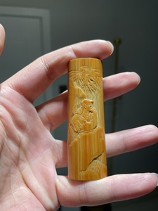 三舍刘向荣本工竹雕文人,回血,回血!